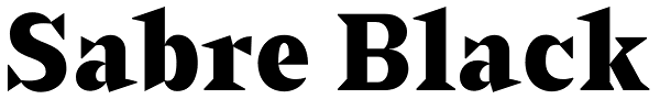 Sabre Black Font