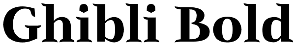 Ghibli Bold Font