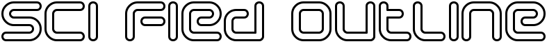 Sci Fied Outline Font