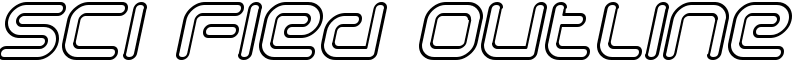 Sci Fied Outline Font