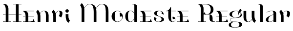 Henri Modeste Regular Font