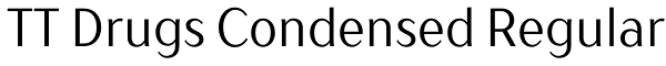 TT Drugs Condensed Regular Font