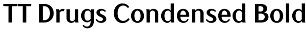 TT Drugs Condensed Bold Font