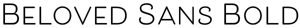 Beloved Sans Bold Font