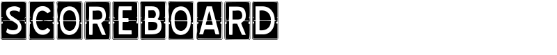SCOREBOARD Font