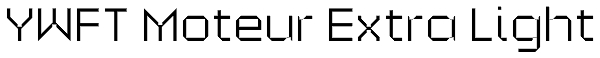 YWFT Moteur Extra Light Font