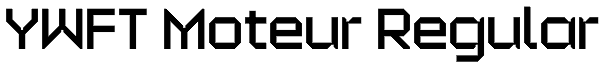 YWFT Moteur Regular Font