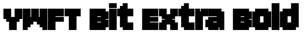YWFT Bit Extra Bold Font