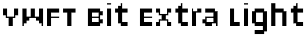 YWFT Bit Extra Light Font