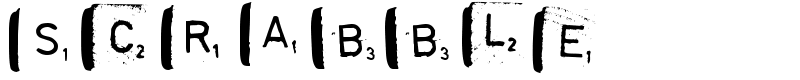 scrabble Font