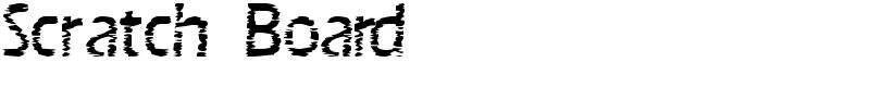 Scratch Board Font