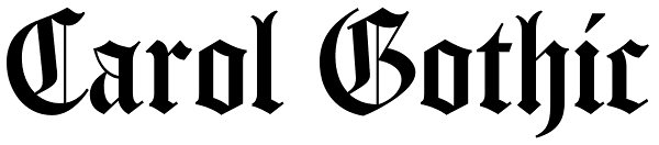 Carol Gothic Font