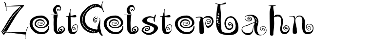 ZeitGeisterbahn Font