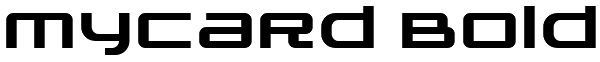 MyCard Bold Font