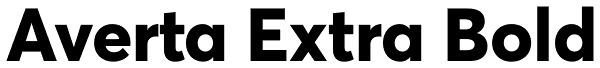 Averta Extra Bold Font