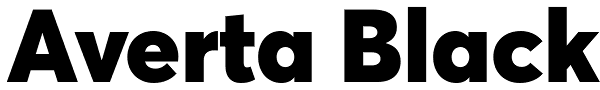 Averta Black Font