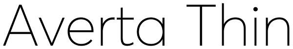 Averta Thin Font