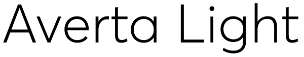 Averta Light Font