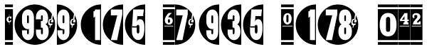 Vintage Price Tags JNL Font