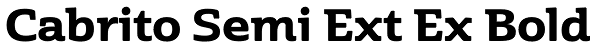 Cabrito Semi Ext Ex Bold Font