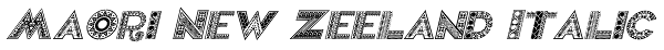 Maori New Zeeland Italic Font