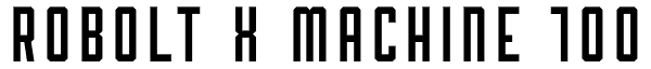Robolt X Machine 100 Font
