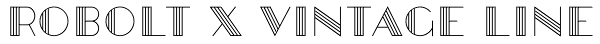 Robolt X Vintage Line Font