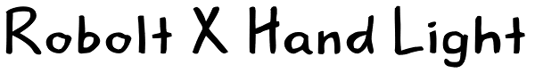 Robolt X Hand Light Font