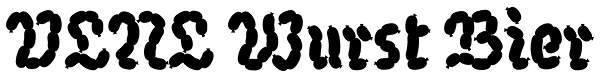 VLNL Wurst Bier Font