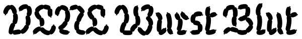 VLNL Wurst Blut Font