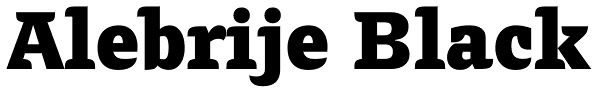 Alebrije Black Font