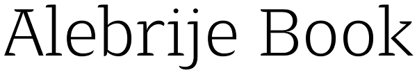 Alebrije Book Font