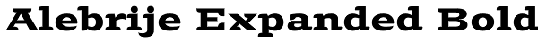 Alebrije Expanded Bold Font