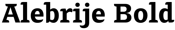 Alebrije Bold Font