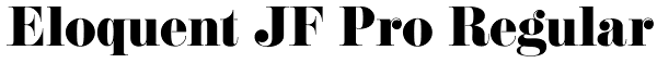 Eloquent JF Pro Regular Font