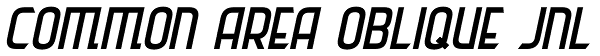 Common Area Oblique JNL Font