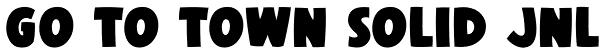 Go To Town Solid JNL Font