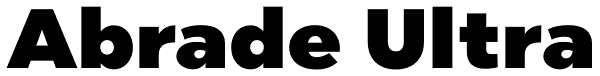 Abrade Ultra Font