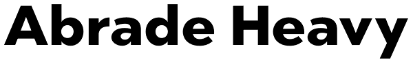 Abrade Heavy Font