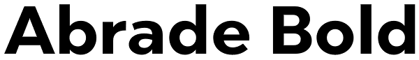 Abrade Bold Font