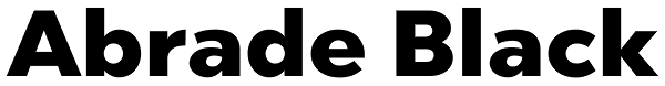 Abrade Black Font