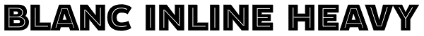 Blanc Inline Heavy Font