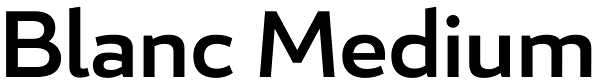Blanc Medium Font
