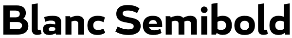 Blanc Semibold Font