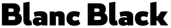 Blanc Black Font