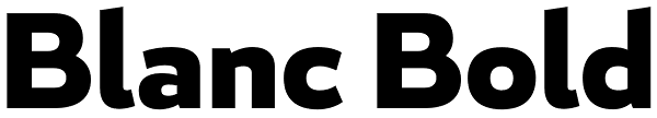 Blanc Bold Font