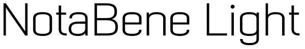 NotaBene Light Font
