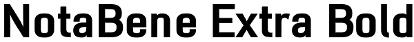 NotaBene Extra Bold Font