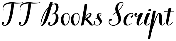 TT Books Script Font