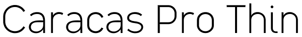 Caracas Pro Thin Font